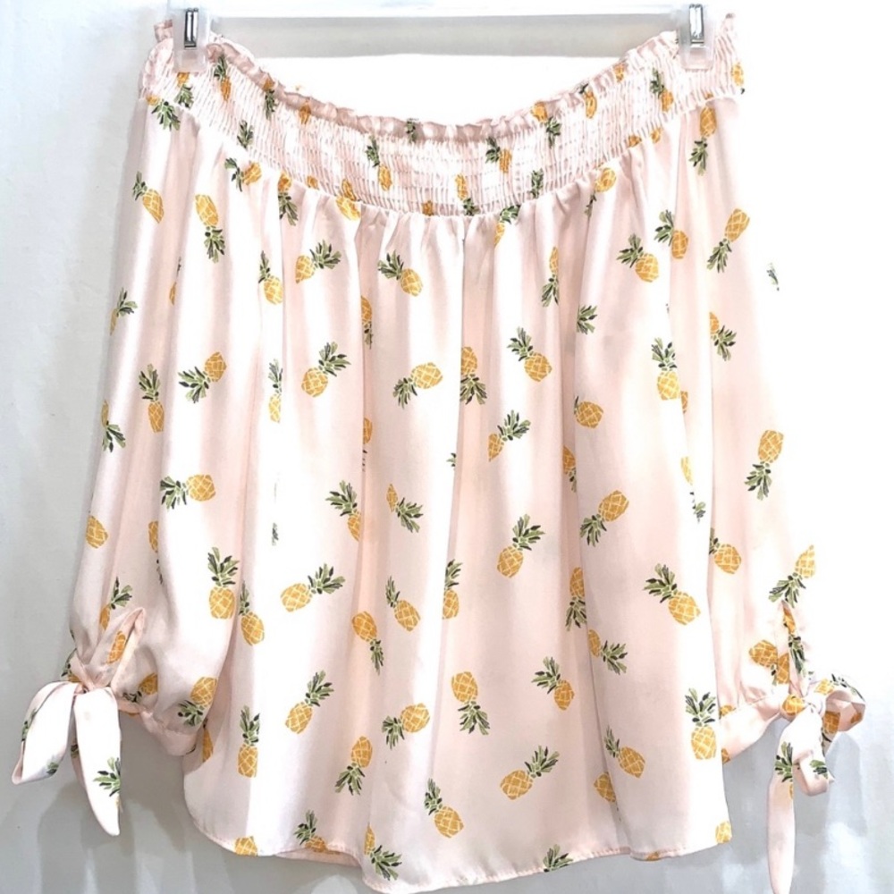 Light Pink Tube Blouse with sleeves